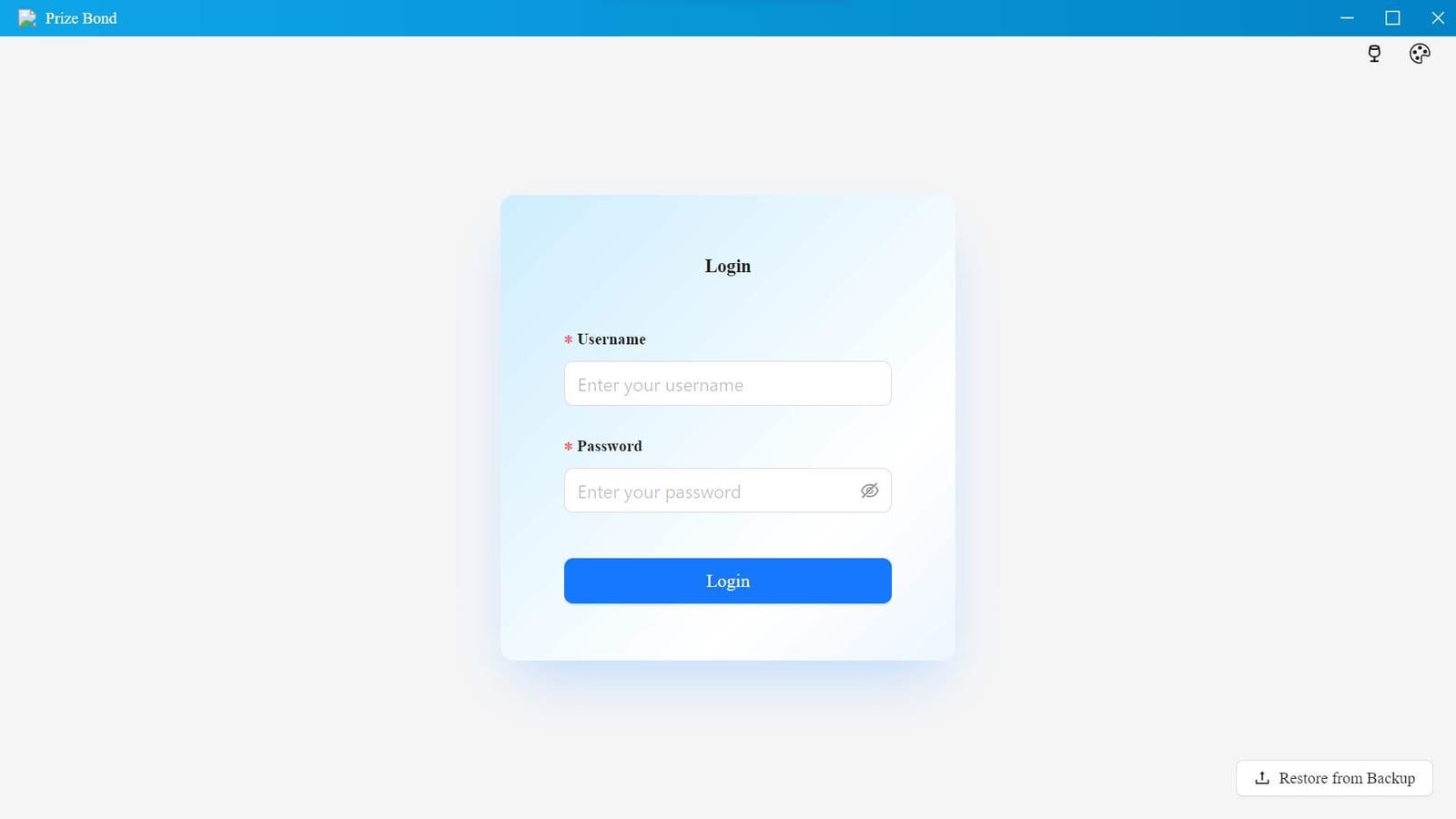 Prize Bond Management System project preview